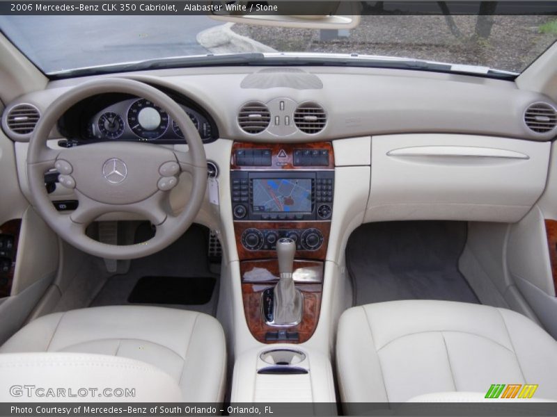 Alabaster White / Stone 2006 Mercedes-Benz CLK 350 Cabriolet
