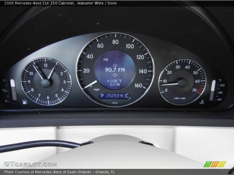 Alabaster White / Stone 2006 Mercedes-Benz CLK 350 Cabriolet