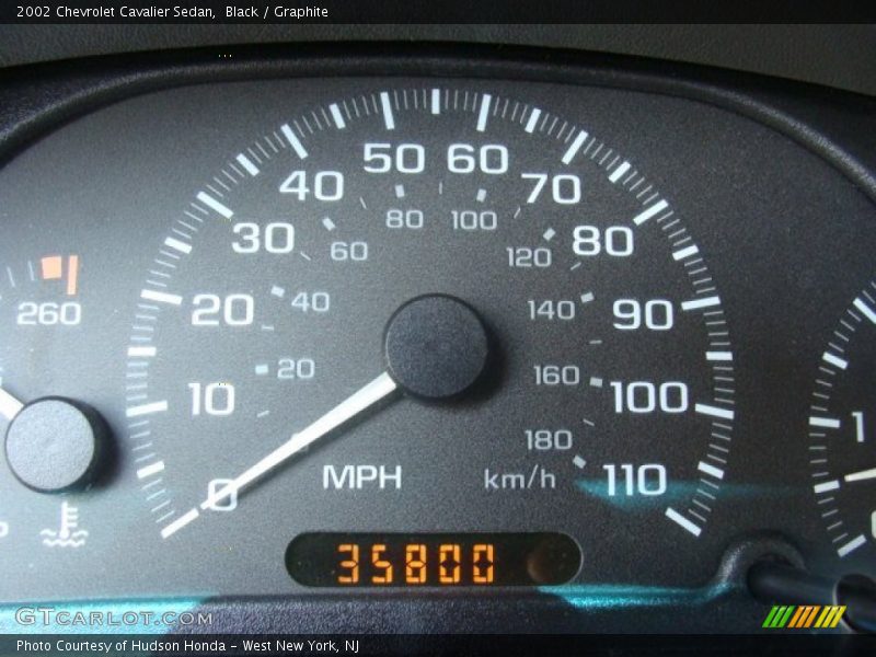 Black / Graphite 2002 Chevrolet Cavalier Sedan