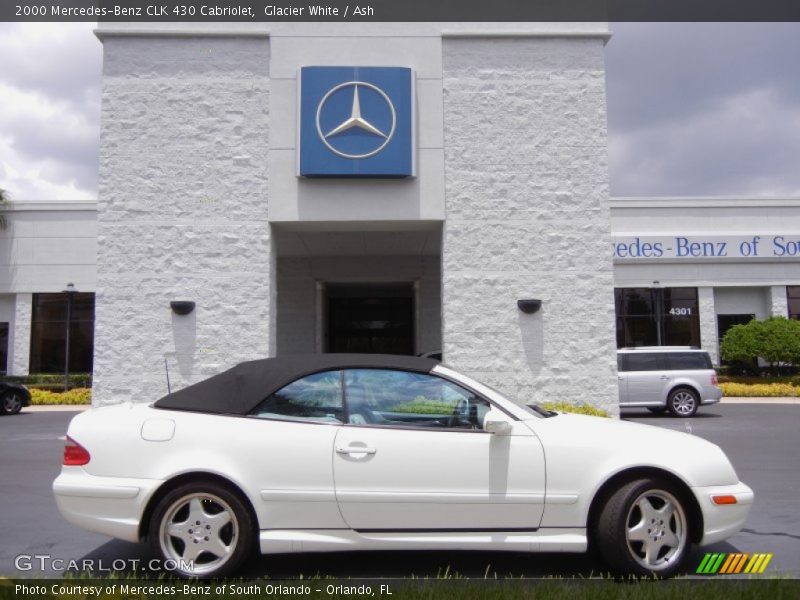 Glacier White / Ash 2000 Mercedes-Benz CLK 430 Cabriolet