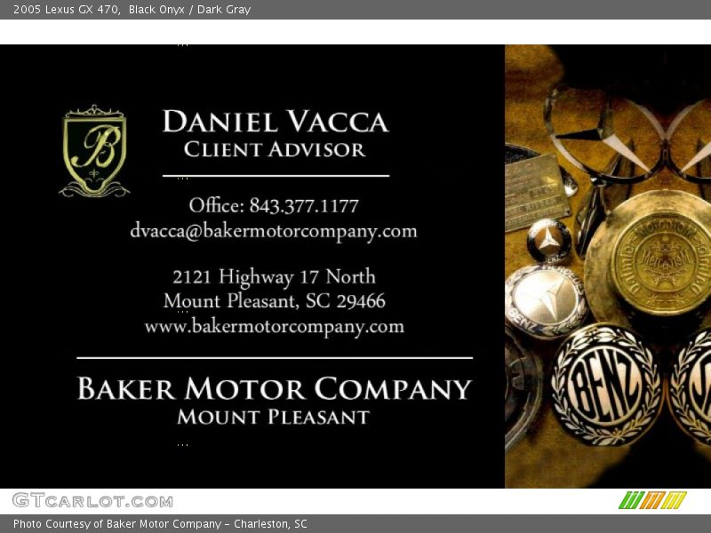 Black Onyx / Dark Gray 2005 Lexus GX 470