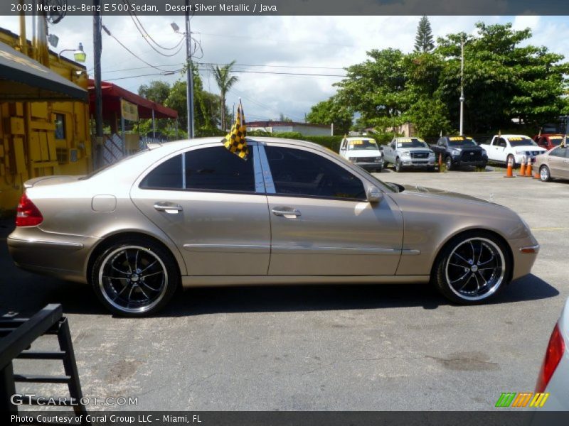 Desert Silver Metallic / Java 2003 Mercedes-Benz E 500 Sedan