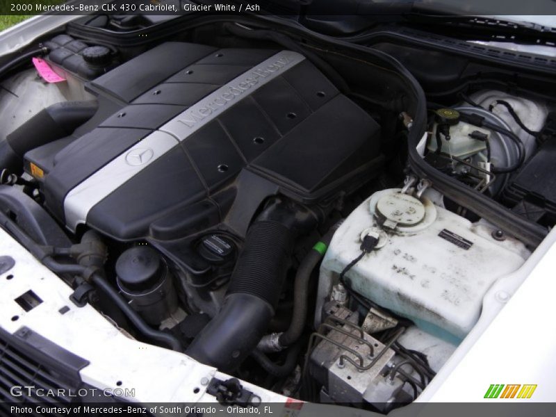  2000 CLK 430 Cabriolet Engine - 4.3 Liter SOHC 24-Valve V8