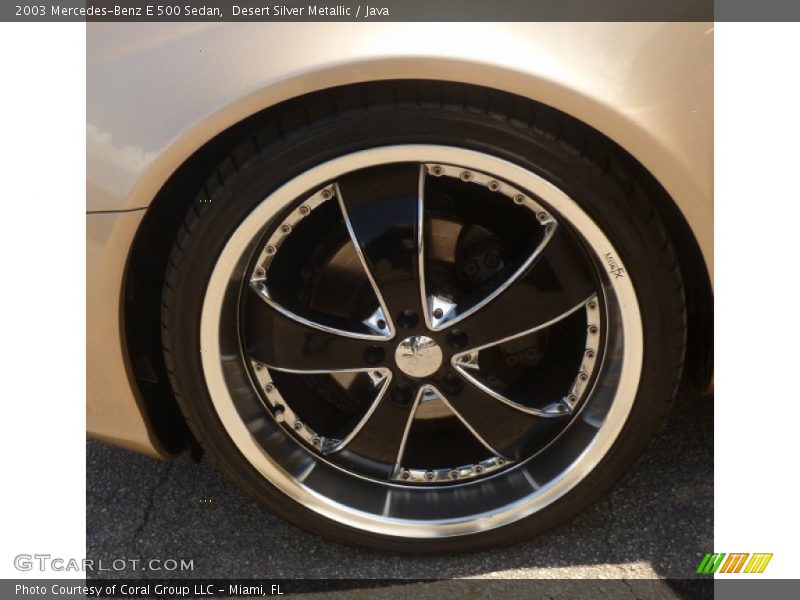 Custom Wheels of 2003 E 500 Sedan