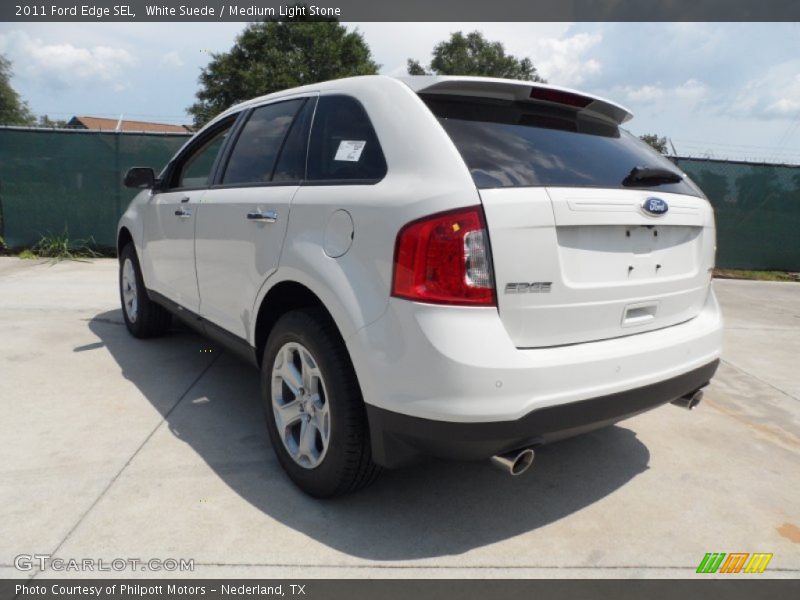 White Suede / Medium Light Stone 2011 Ford Edge SEL