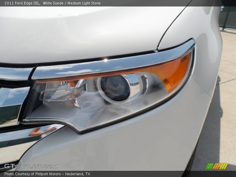 White Suede / Medium Light Stone 2011 Ford Edge SEL