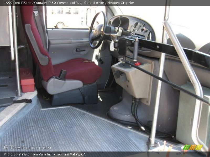 Oxford White / Medium Graphite 1999 Ford E Series Cutaway E450 Commercial Bus