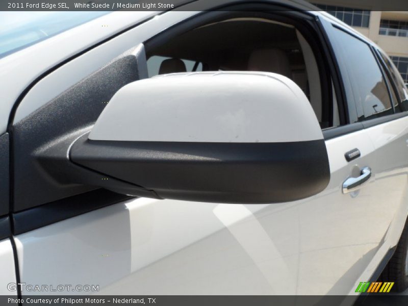White Suede / Medium Light Stone 2011 Ford Edge SEL