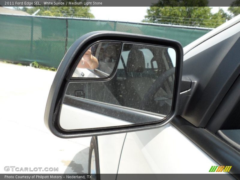 White Suede / Medium Light Stone 2011 Ford Edge SEL