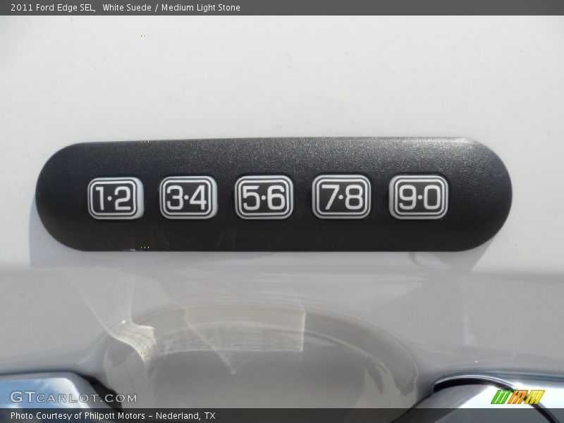 White Suede / Medium Light Stone 2011 Ford Edge SEL