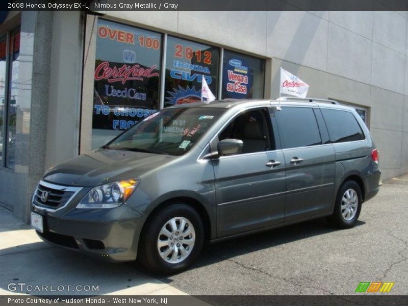Nimbus Gray Metallic / Gray 2008 Honda Odyssey EX-L