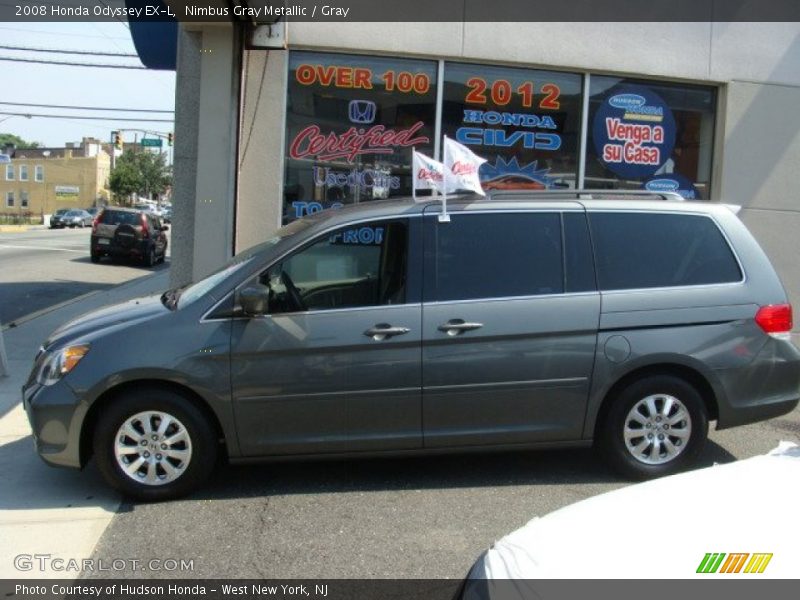 Nimbus Gray Metallic / Gray 2008 Honda Odyssey EX-L