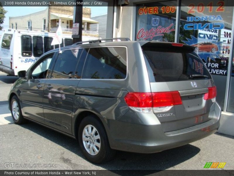 Nimbus Gray Metallic / Gray 2008 Honda Odyssey EX-L