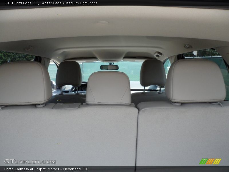 White Suede / Medium Light Stone 2011 Ford Edge SEL