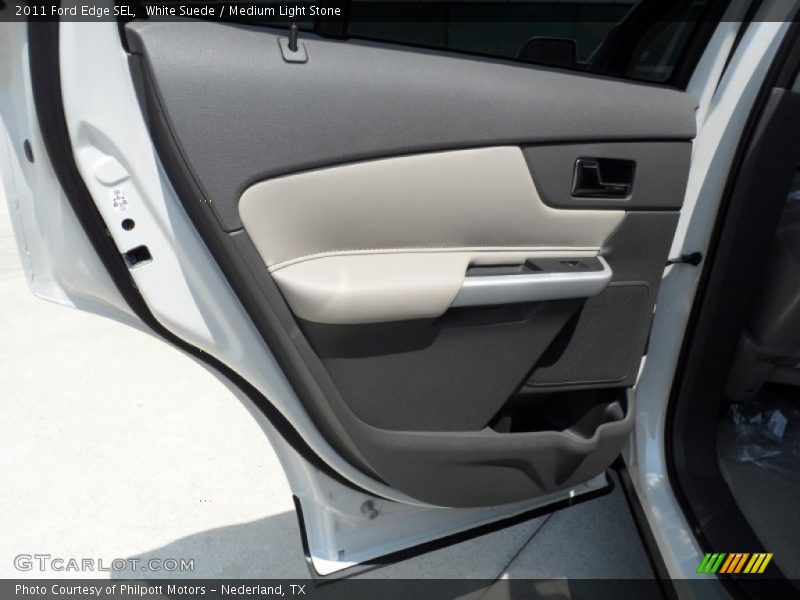 White Suede / Medium Light Stone 2011 Ford Edge SEL
