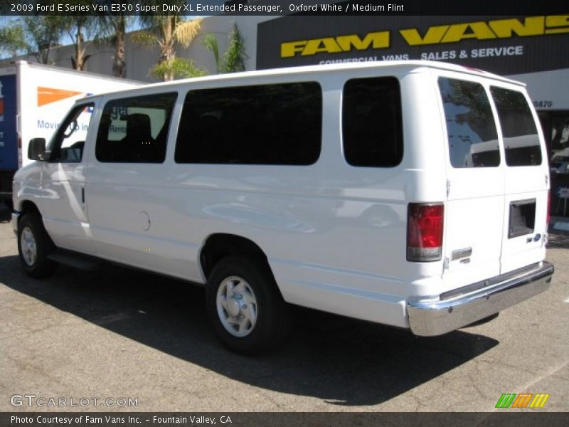 Oxford White / Medium Flint 2009 Ford E Series Van E350 Super Duty XL Extended Passenger