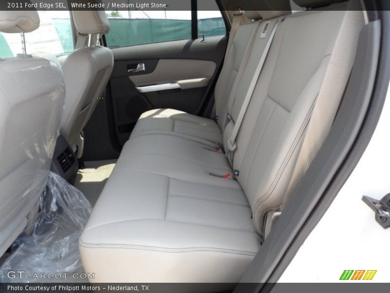 White Suede / Medium Light Stone 2011 Ford Edge SEL