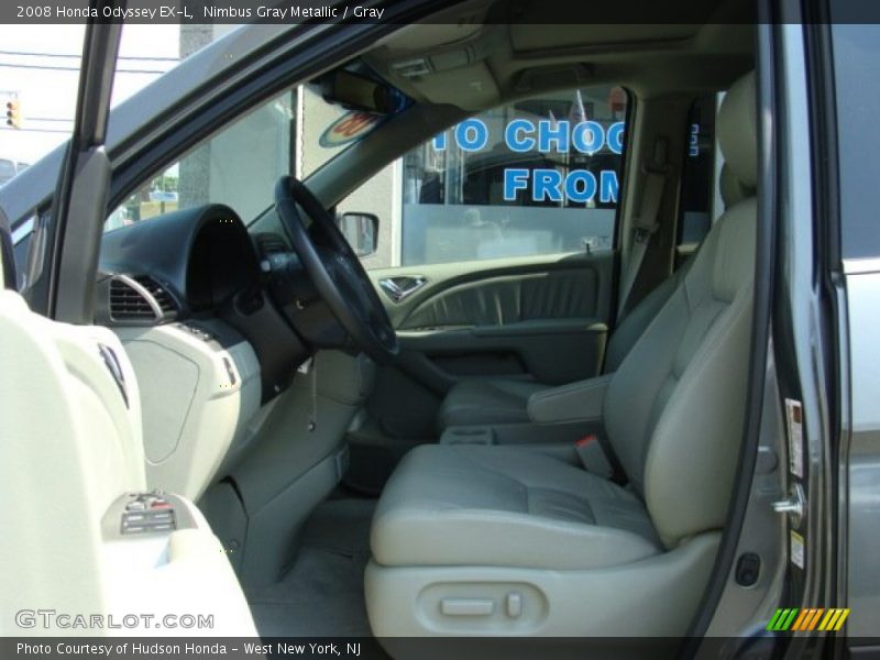 Nimbus Gray Metallic / Gray 2008 Honda Odyssey EX-L