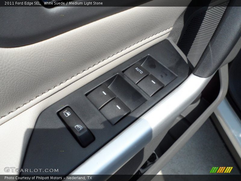 White Suede / Medium Light Stone 2011 Ford Edge SEL