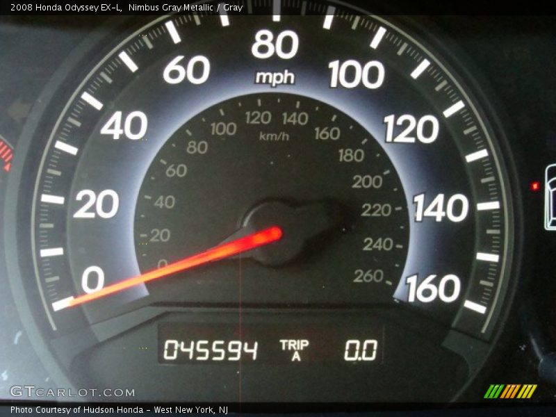 Nimbus Gray Metallic / Gray 2008 Honda Odyssey EX-L