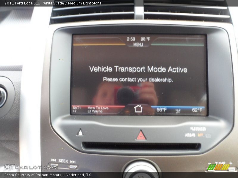 White Suede / Medium Light Stone 2011 Ford Edge SEL