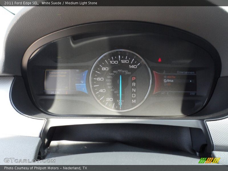 White Suede / Medium Light Stone 2011 Ford Edge SEL