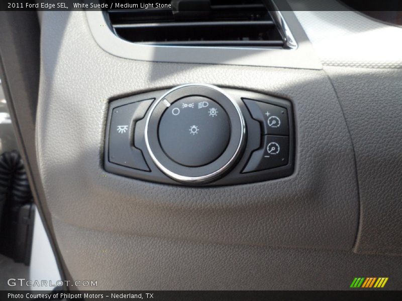 White Suede / Medium Light Stone 2011 Ford Edge SEL