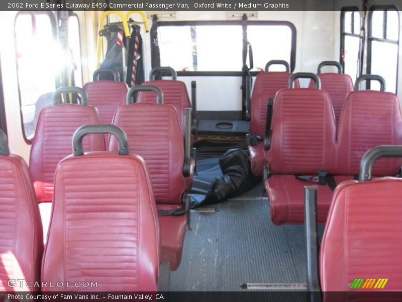  2002 E Series Cutaway E450 Commercial Passenger Van Medium Graphite Interior
