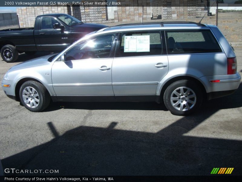 Reflex Silver Metallic / Black 2003 Volkswagen Passat GLS Wagon
