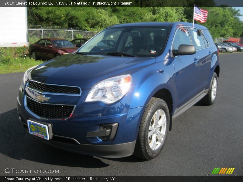 Navy Blue Metallic / Jet Black/Light Titanium 2010 Chevrolet Equinox LS