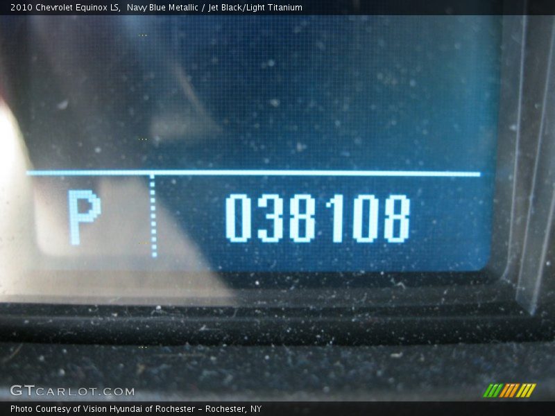 Navy Blue Metallic / Jet Black/Light Titanium 2010 Chevrolet Equinox LS