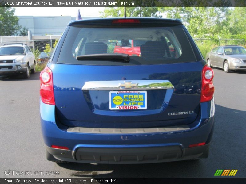 Navy Blue Metallic / Jet Black/Light Titanium 2010 Chevrolet Equinox LS