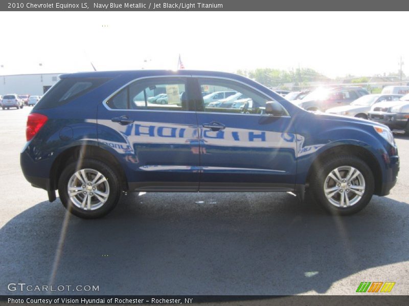 Navy Blue Metallic / Jet Black/Light Titanium 2010 Chevrolet Equinox LS