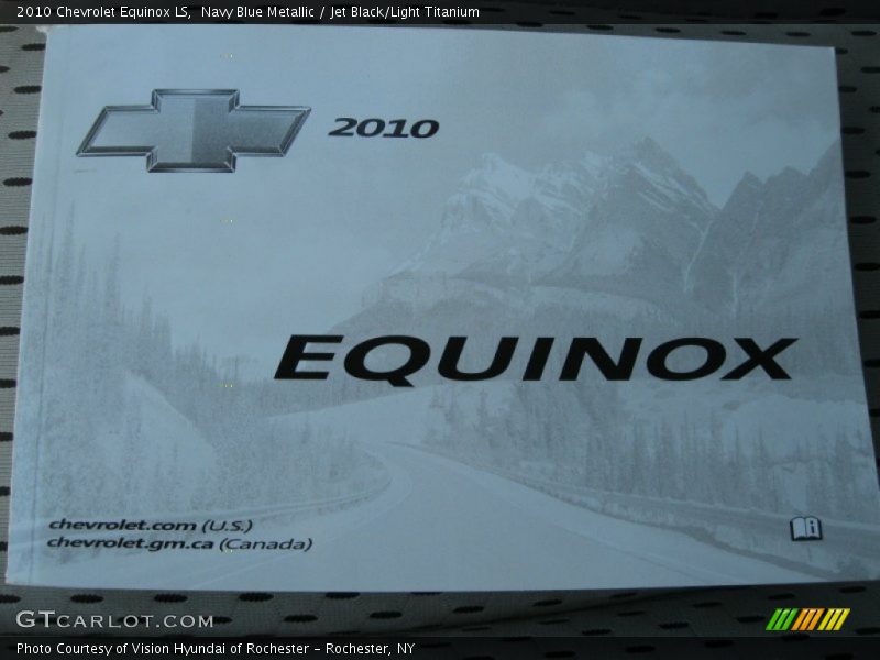 Navy Blue Metallic / Jet Black/Light Titanium 2010 Chevrolet Equinox LS