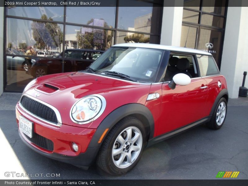 Chili Red / Black/Grey 2009 Mini Cooper S Hardtop