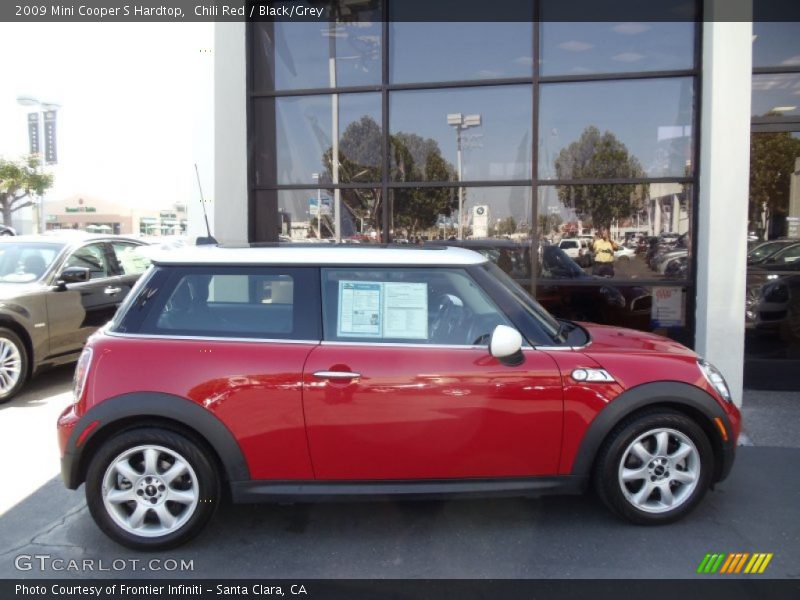 Chili Red / Black/Grey 2009 Mini Cooper S Hardtop