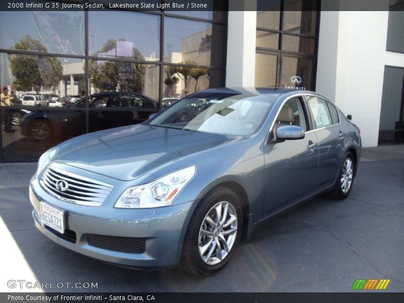 Lakeshore Slate Light Blue / Stone 2008 Infiniti G 35 Journey Sedan
