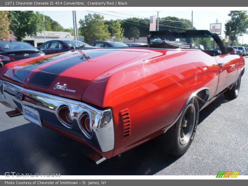 Cranberry Red / Black 1971 Chevrolet Chevelle SS 454 Convertible