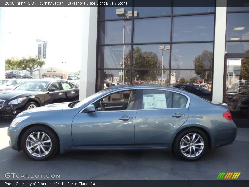 Lakeshore Slate Light Blue / Stone 2008 Infiniti G 35 Journey Sedan