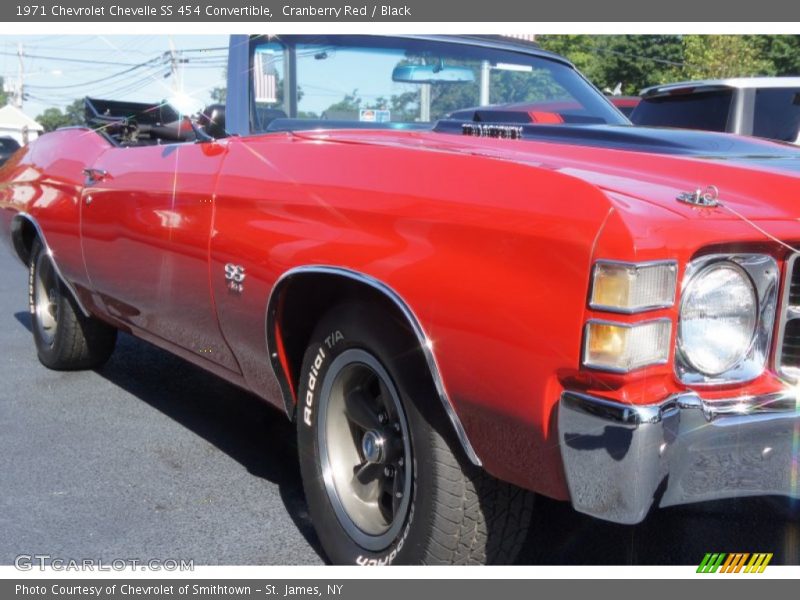 Cranberry Red / Black 1971 Chevrolet Chevelle SS 454 Convertible