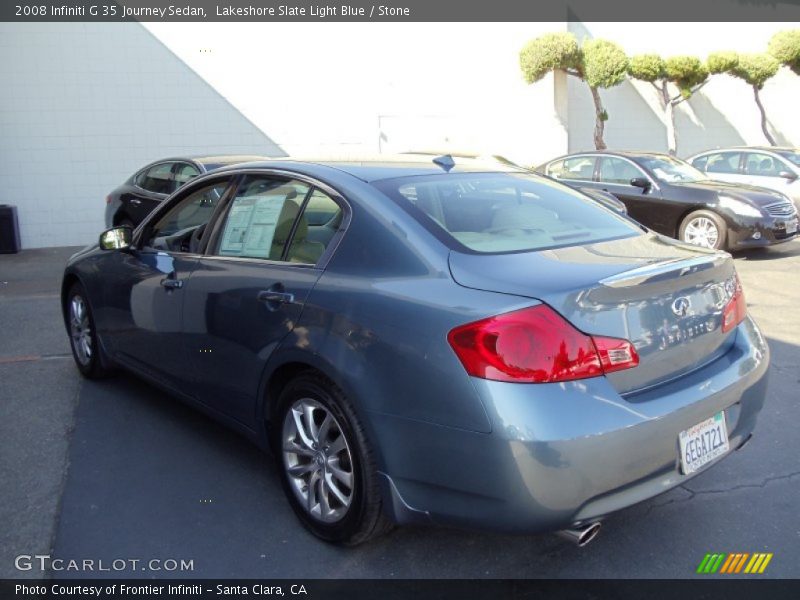 Lakeshore Slate Light Blue / Stone 2008 Infiniti G 35 Journey Sedan
