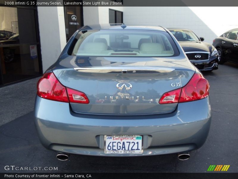 Lakeshore Slate Light Blue / Stone 2008 Infiniti G 35 Journey Sedan