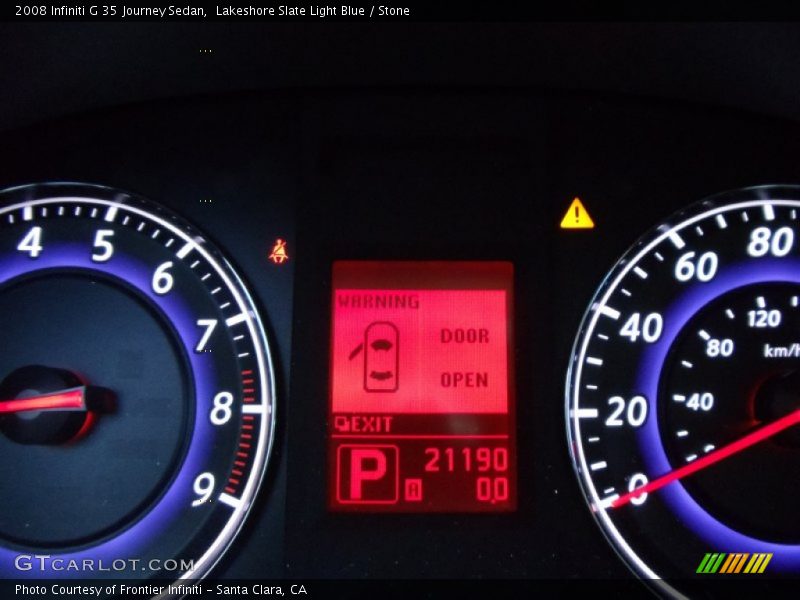 Lakeshore Slate Light Blue / Stone 2008 Infiniti G 35 Journey Sedan