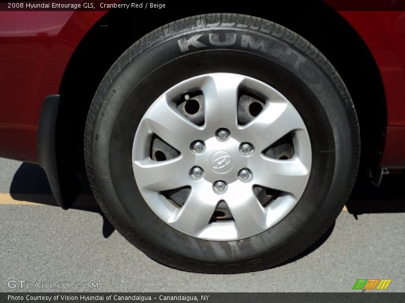 Cranberry Red / Beige 2008 Hyundai Entourage GLS
