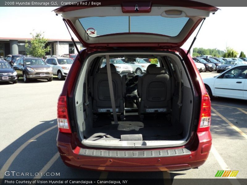 Cranberry Red / Beige 2008 Hyundai Entourage GLS