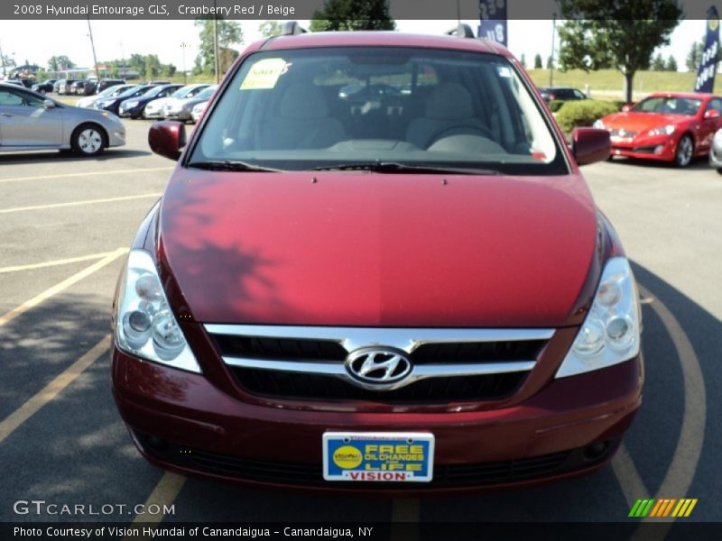 Cranberry Red / Beige 2008 Hyundai Entourage GLS