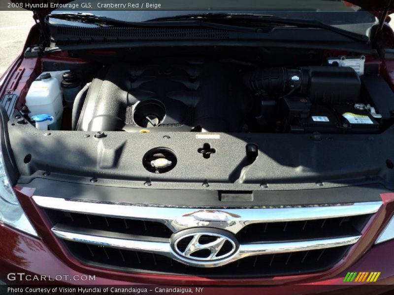 Cranberry Red / Beige 2008 Hyundai Entourage GLS