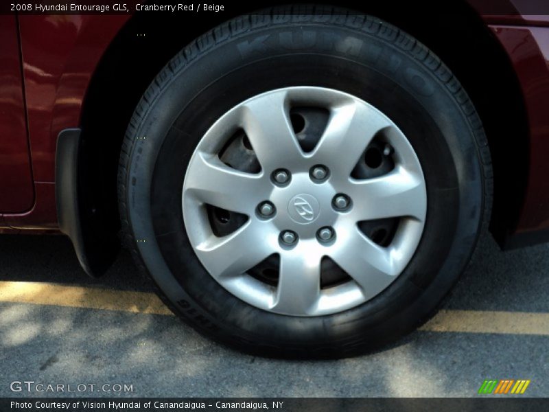 Cranberry Red / Beige 2008 Hyundai Entourage GLS
