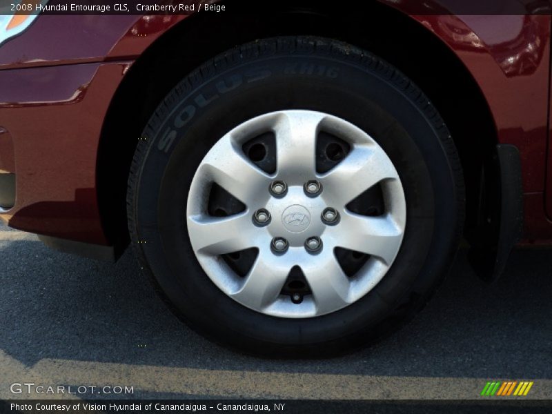 Cranberry Red / Beige 2008 Hyundai Entourage GLS