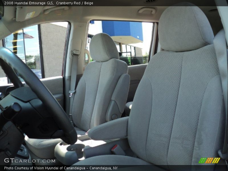 Cranberry Red / Beige 2008 Hyundai Entourage GLS
